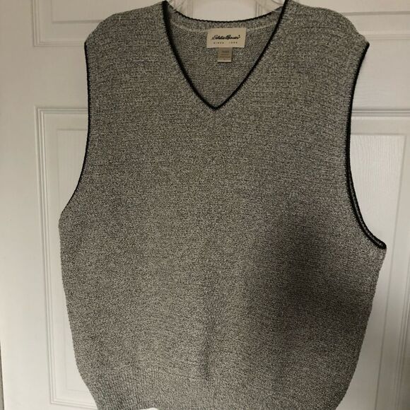 EDDIE BAUER Men’s Light Gray Vest Size L - Picture 1 of 5